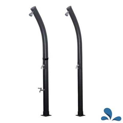 20 Liters Water Capacity Curved Solar Garden Showers