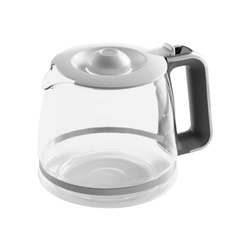 Filter Coffee Machine Glass Carafe With White LidFilter Coffee Machine Accessories