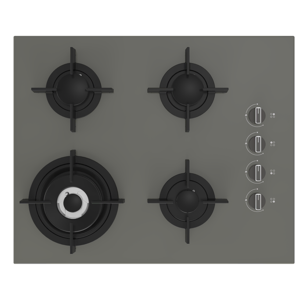 OCD T 651 DWG Fibona Series Gas Glass Top Gas Cooker