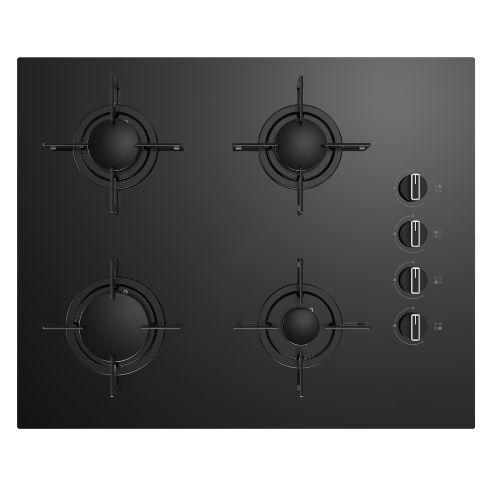 OCD T 651 ES Fibona Series Gas Glass Top Gas Cooker