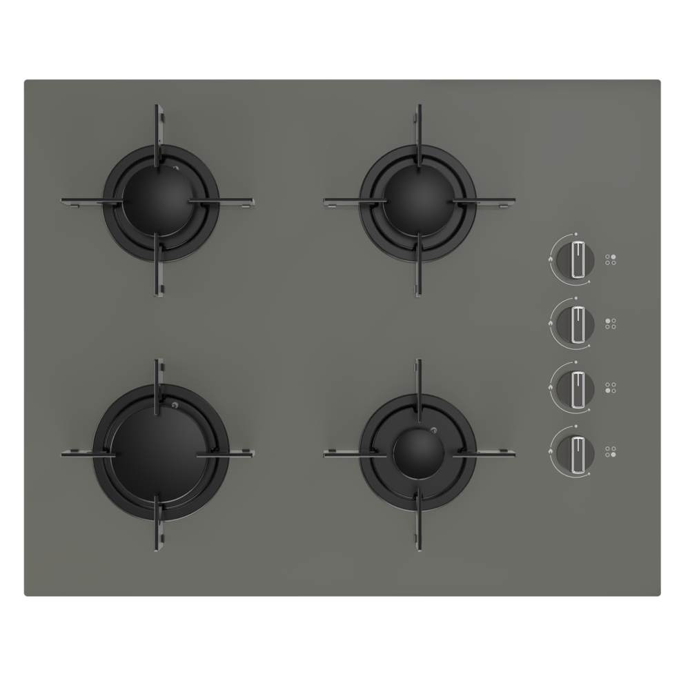 OCD T 651 EG Fibona Series Gas Glass Top Gas Cooker