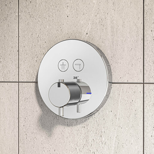 Aquaheat Concealed Thermostatic Bathroom Mixer - Image 3