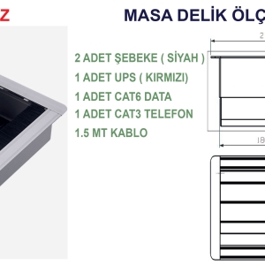 BRUSHED COVERED SOCKET KP02F