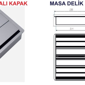 DOUBLE OPENING BRUSHED LID K03 FC
