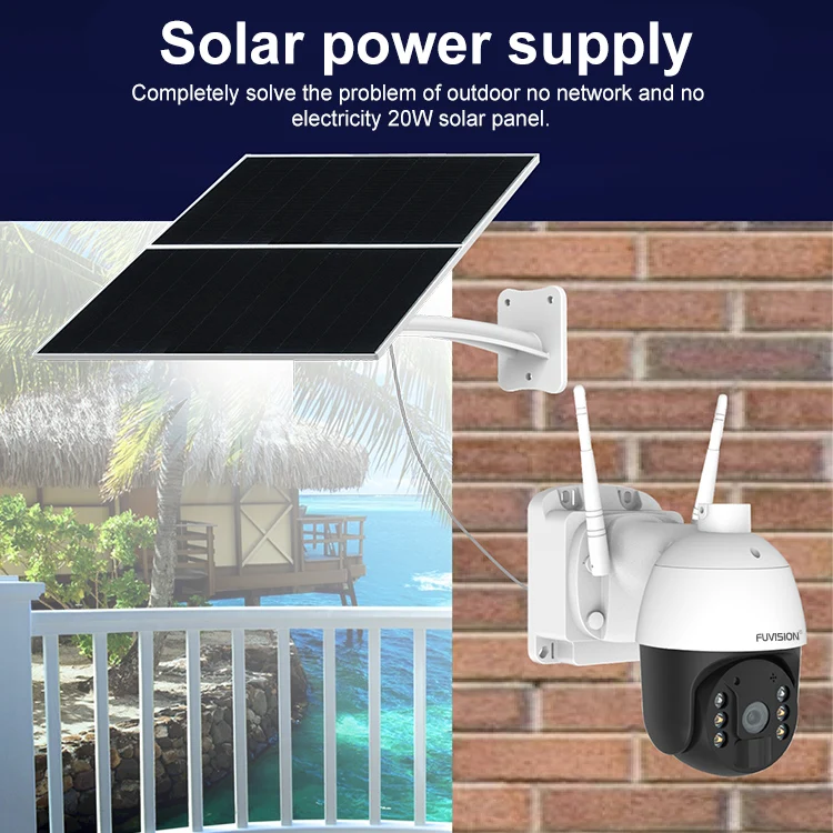 2MP 7/24 RECORDING Solar PTZ 4G SIM Card Camera AV-S424 - Image 6