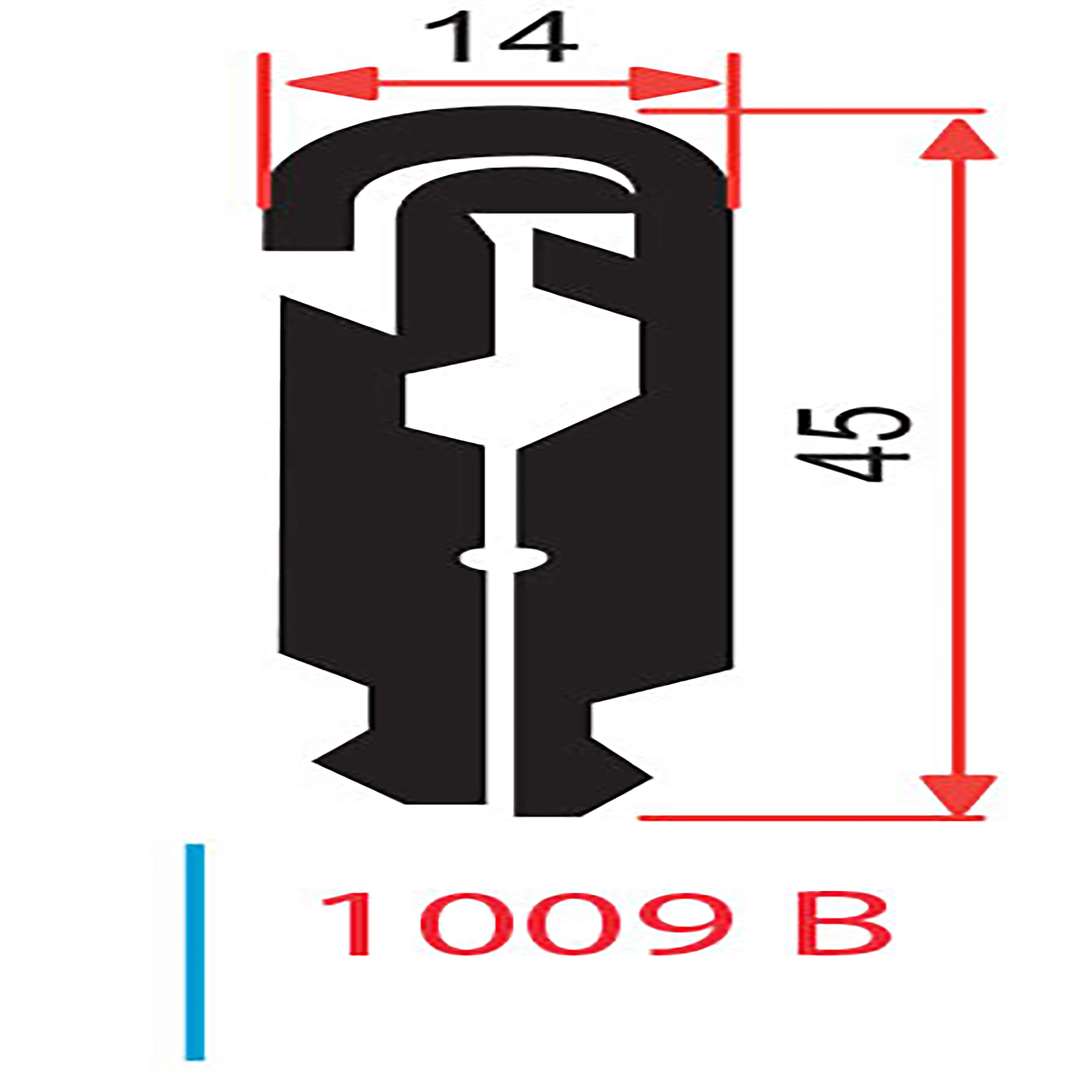 1009 B 4' Skirt Lock