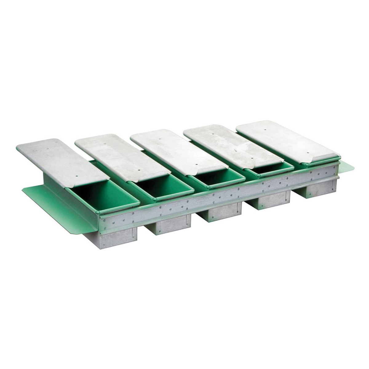 TOAST PAN SINGLE 10 * 10 * 30 cm WITH LID AND COATING
