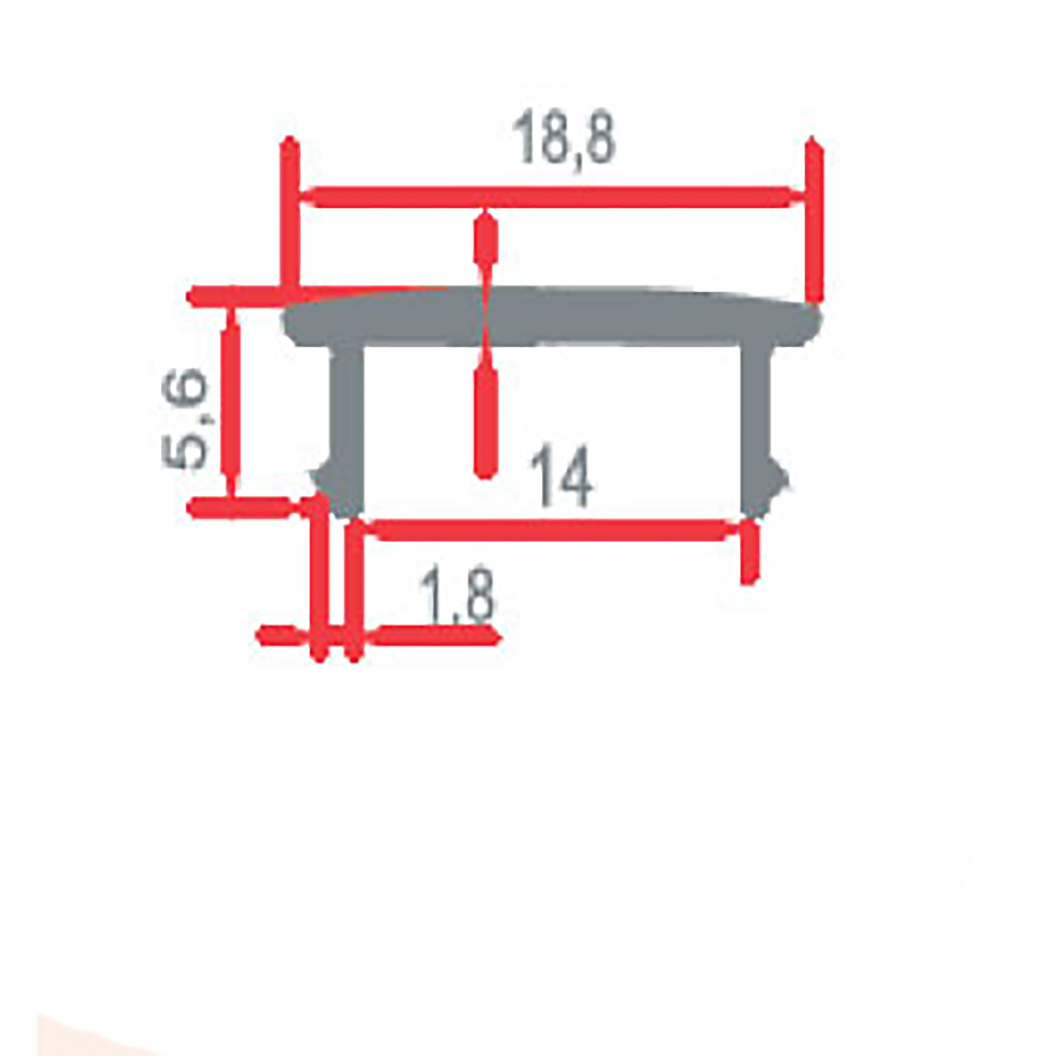 LED PROFILE COVER 9029-3