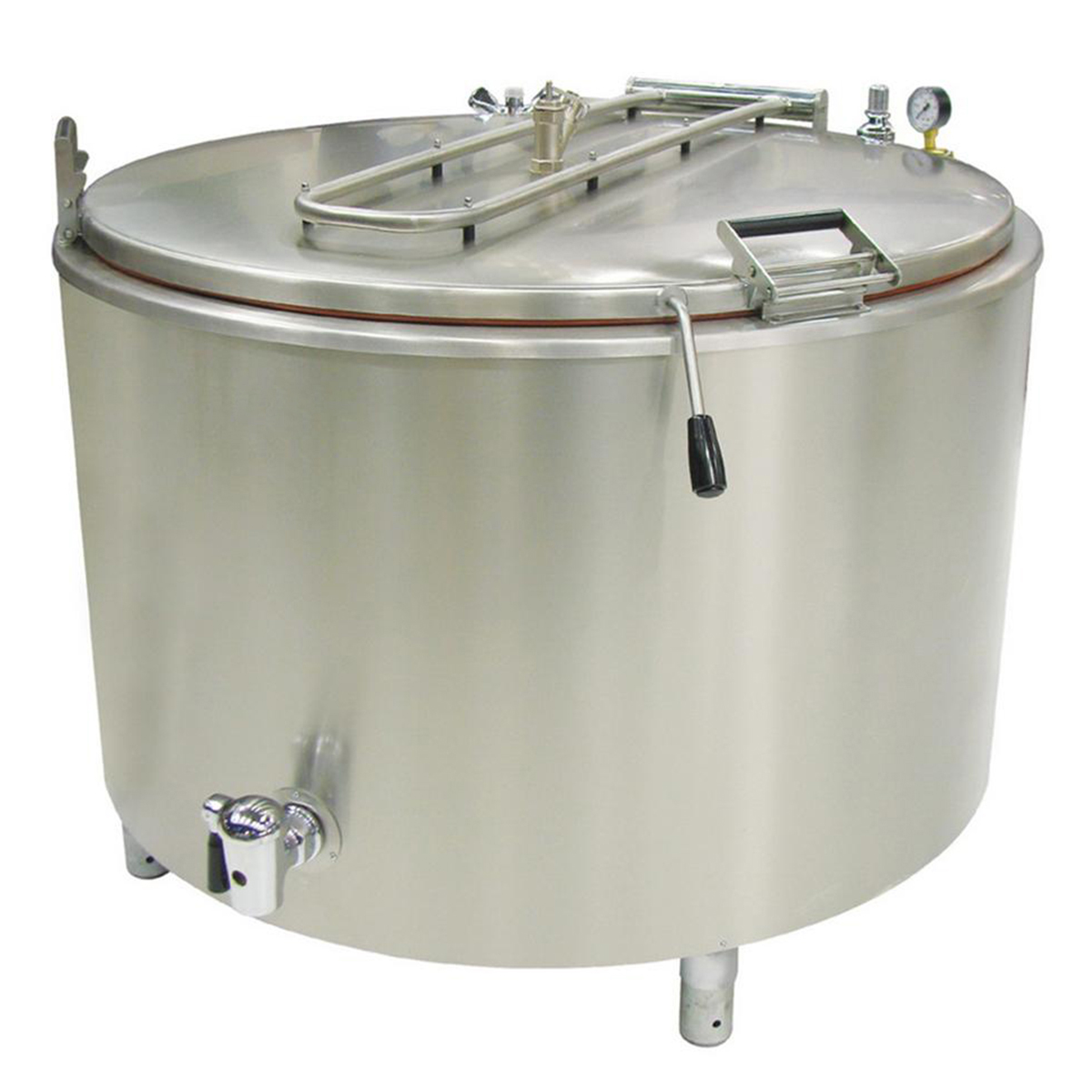 Boiling Pot Steam 500 Liters Chrome SteelSteamy