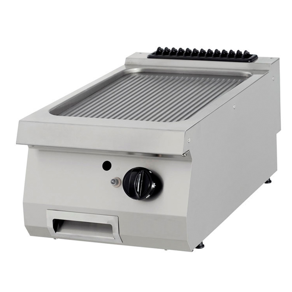 Grill Plate Counter Top 700 Series Corrugated Gas 40x70x30 Gaseous