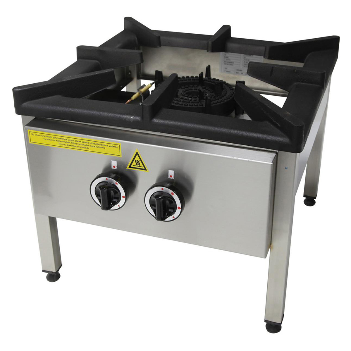Floor Stove Gas Double Burner 10 Kw 50x50Gaseous