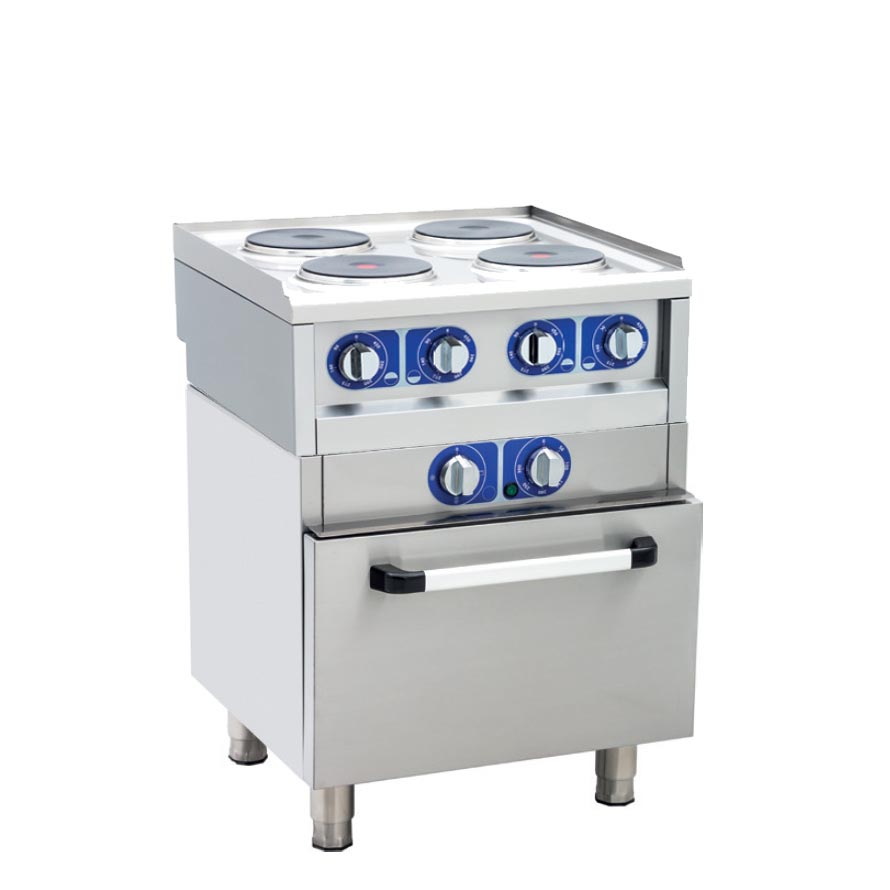 Range Oven 600 Series Electric 4 Slot Plate 60x60x85 Electric