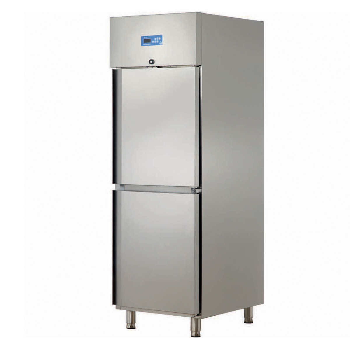 Double Half Inox Door Upright Type Deep FreezerElectric