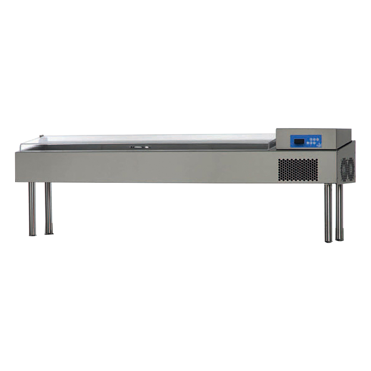 Pizza Preparation Unit with High Plexiglass CoverElectric