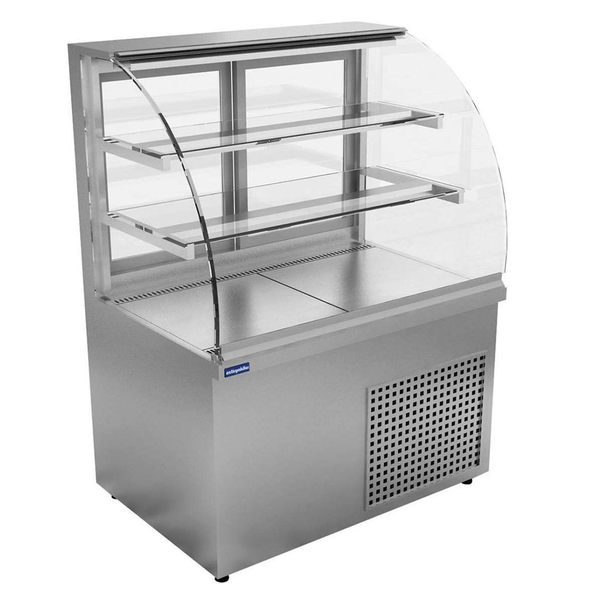 Hot Curved Glass Display CabinetElectric
