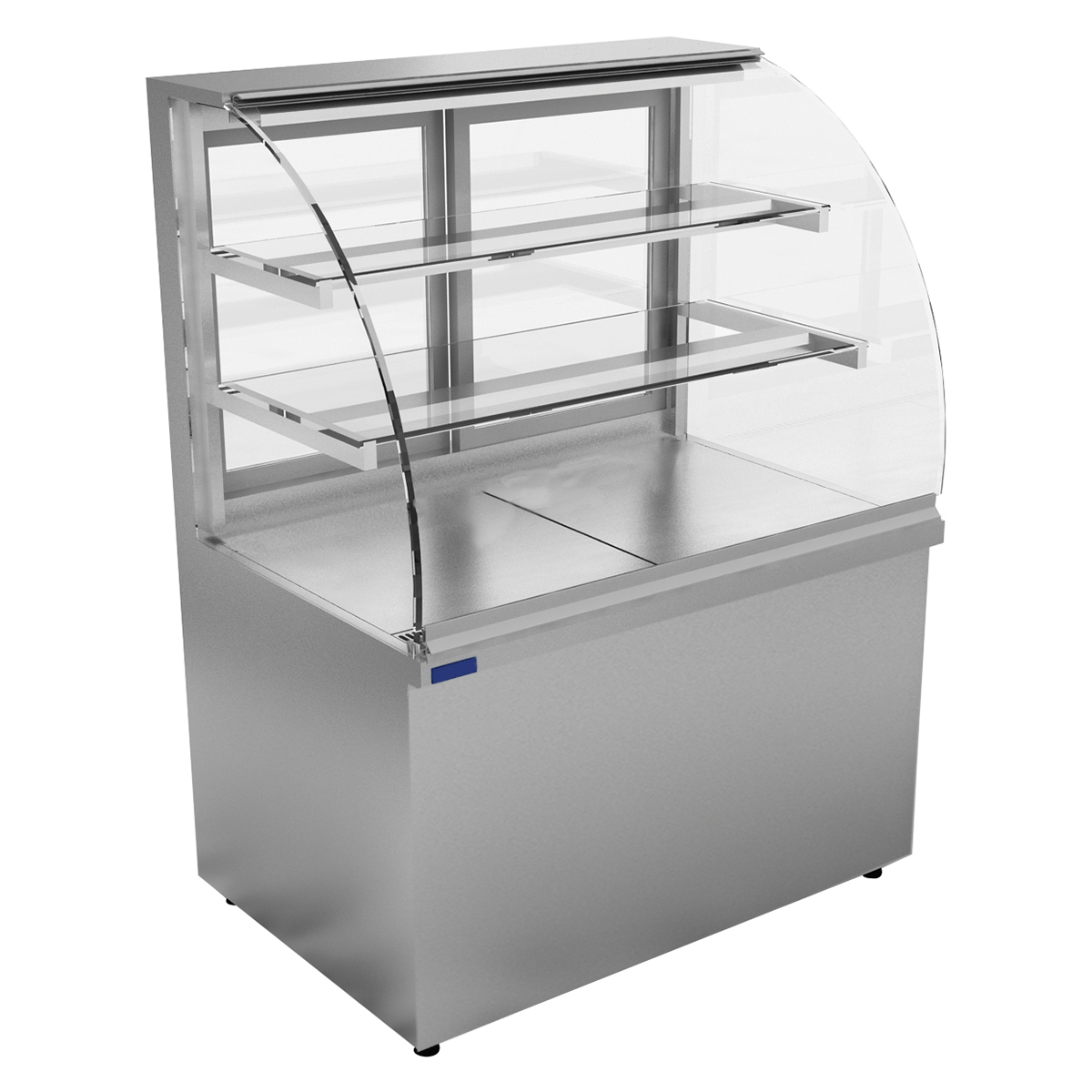 Neutral Curved Glass Display CabinetElectric