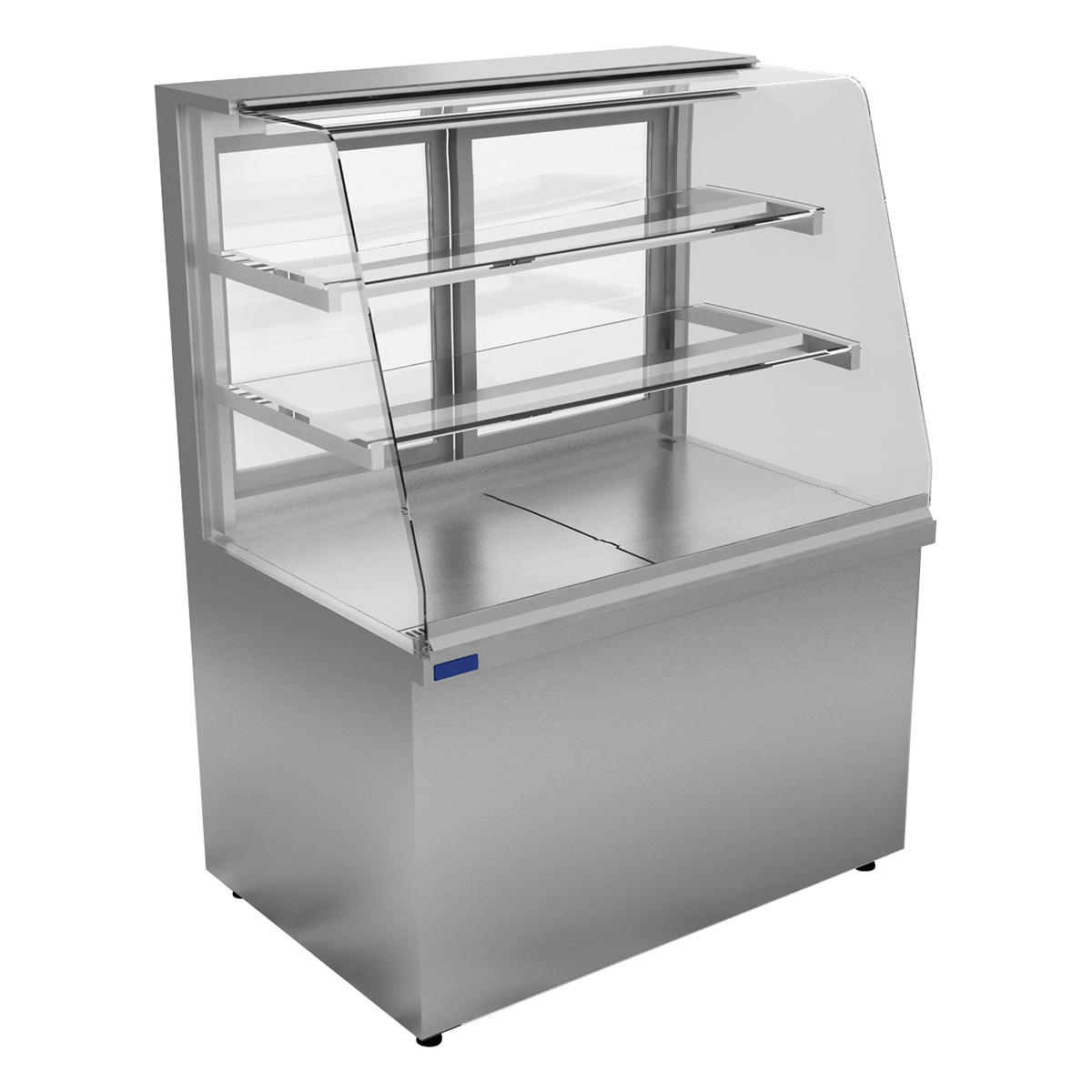 Neutral Curved Glass Display CabinetElectric