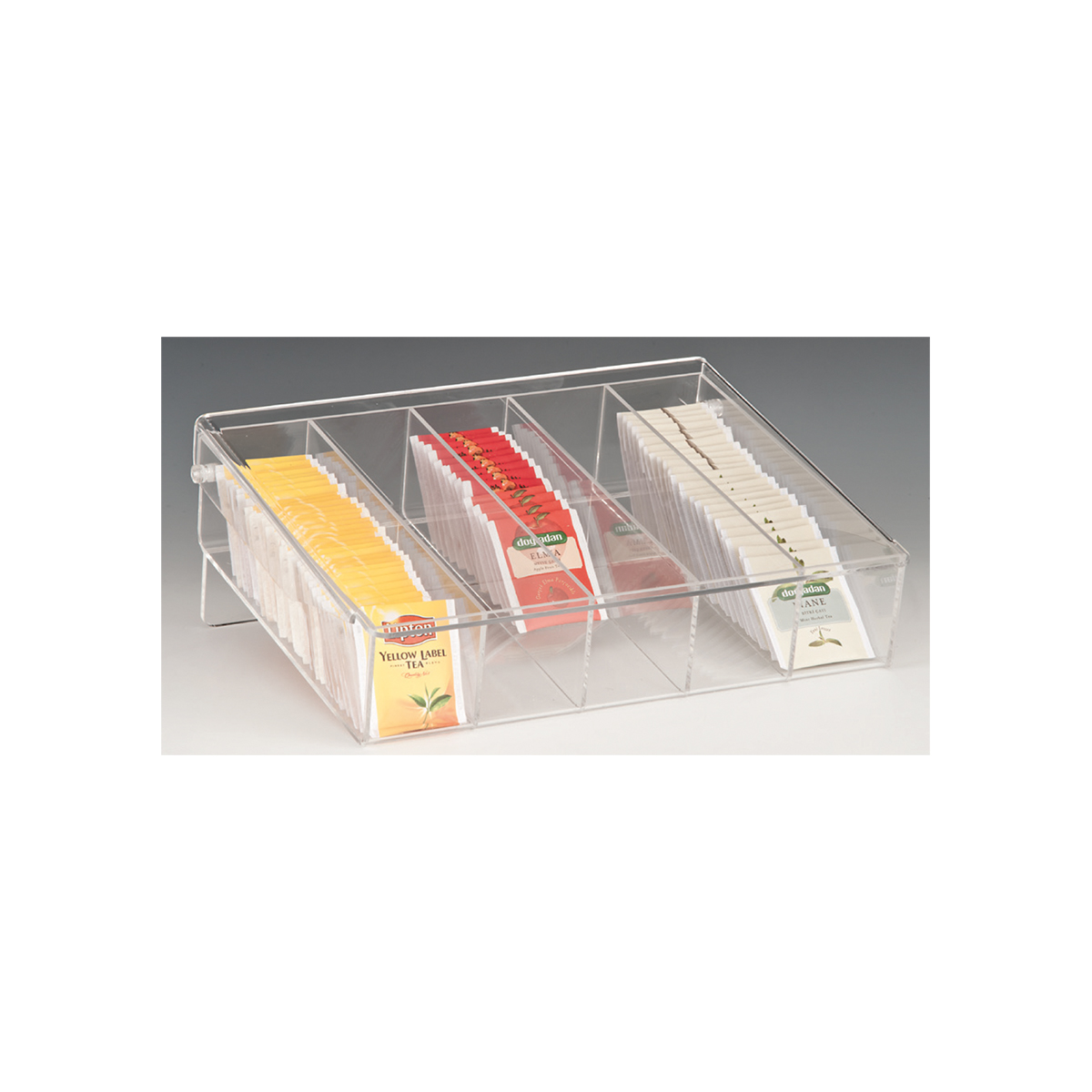 Acrylic Tea Bag Stand with 5 CompartmentsNeutral