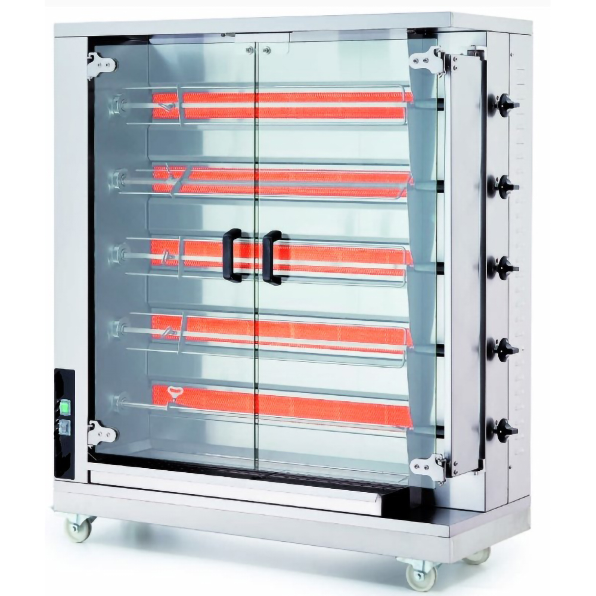 Chicken Rotisserie Machine 5 Skewers 20-25 Chicken Capacity GasGaseous