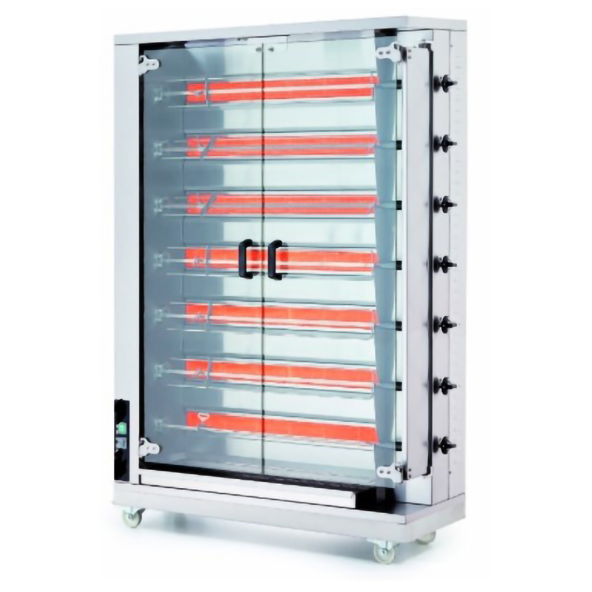 Chicken Rotisserie Machine 7 Skewers 28-35 Chicken Capacity GasGaseous