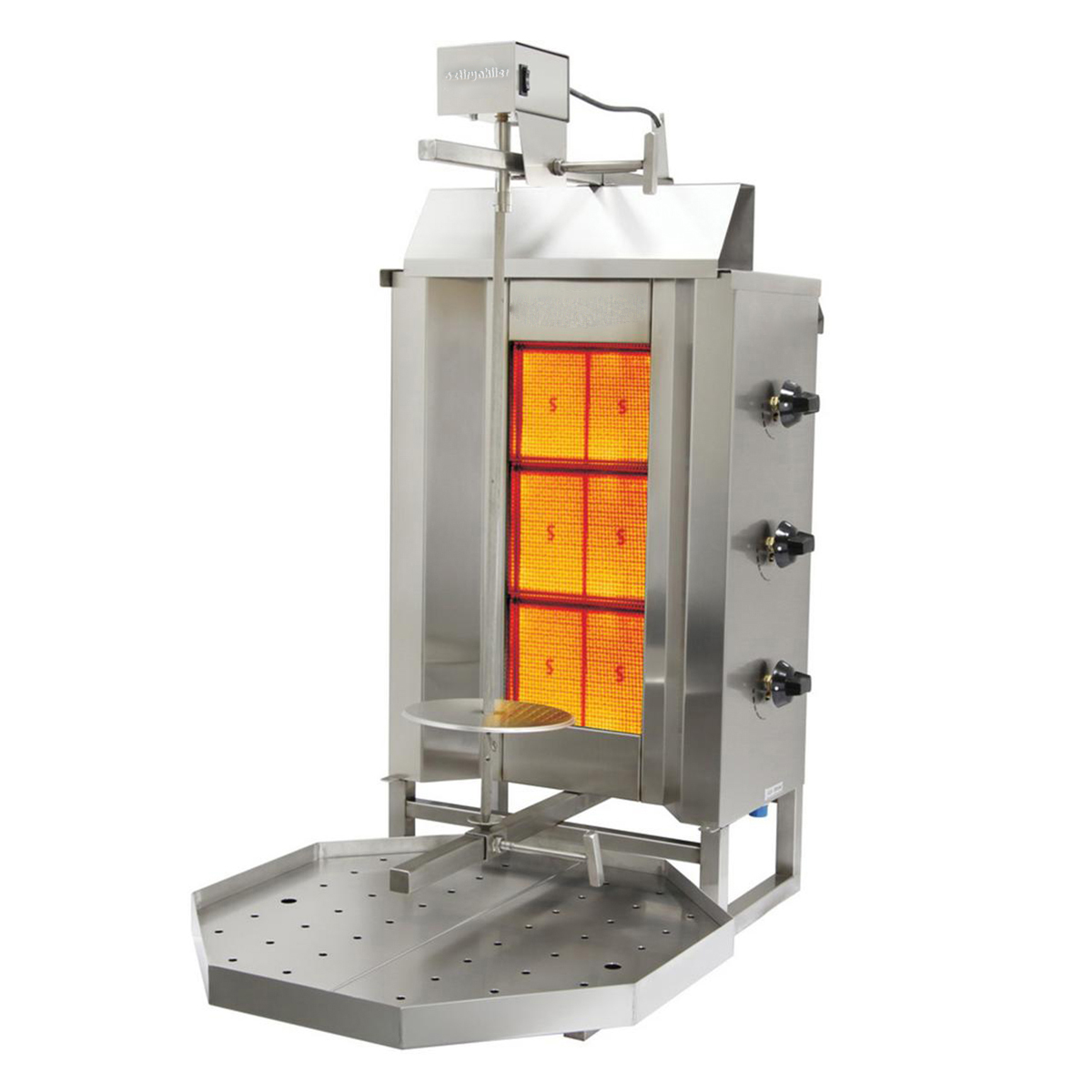 Doner Grill Gas Top Motor 3Gd Model (Octagonal Tray)Gaseous