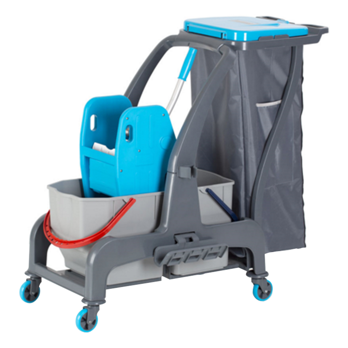 Jet Cleaning Set with Press & Garbage Collection Unit 25 & 18 Liters JET735S Neutral