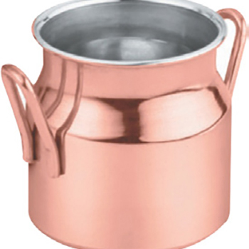 Mini Milk Pot Copper Outside Stainless Steel Inside 4.5X5 cm