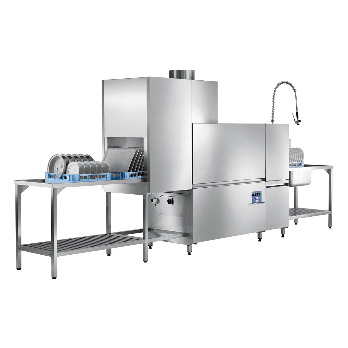 Conveyor Dishwasher Cn-LA 3200 T/Hour – Pre-Washing-Drying IncludedElectric