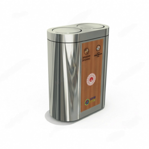 Recycle Bıns Mak-632d Wooden 2 Unit