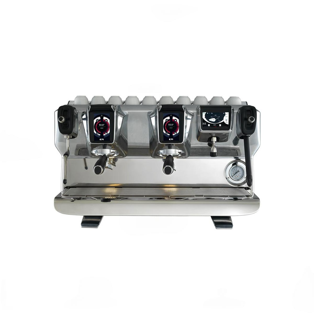 E71 Gti White Color 2 Group Fully Automatic Coffee Machine