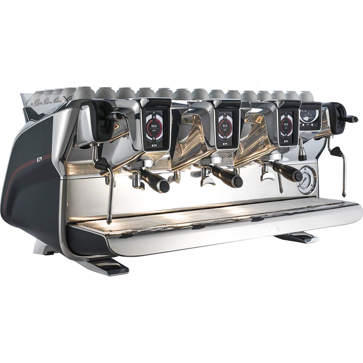 E71 Gti Black Color 3 Group Fully Automatic Coffee Machine