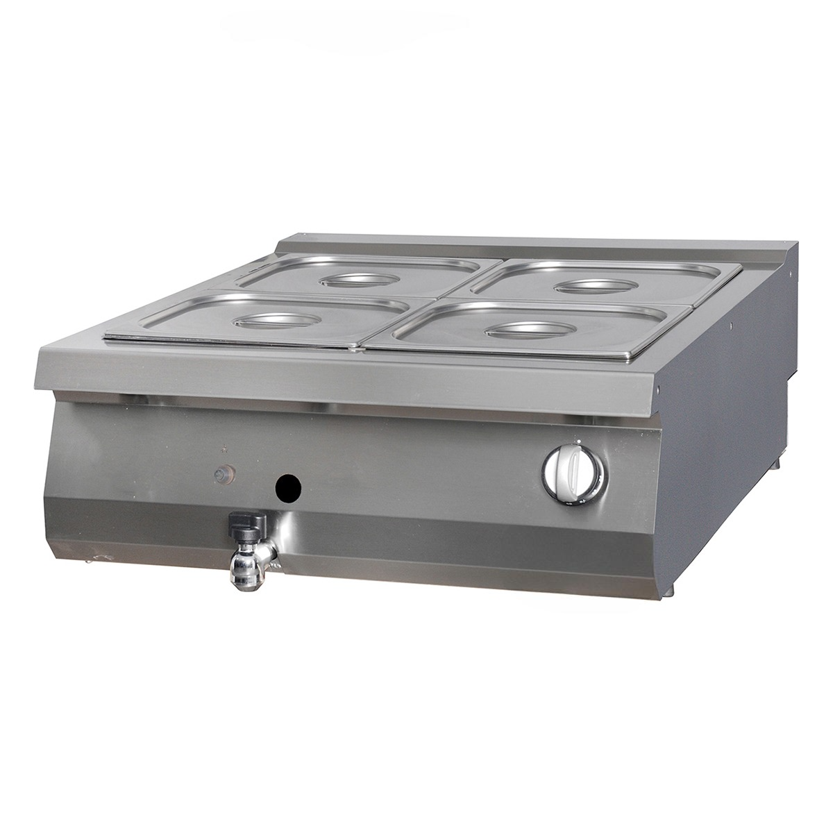 Bain Marie Counter Top 900 Series Gas 80x90x30-Gn Containers Excluded Gaseous