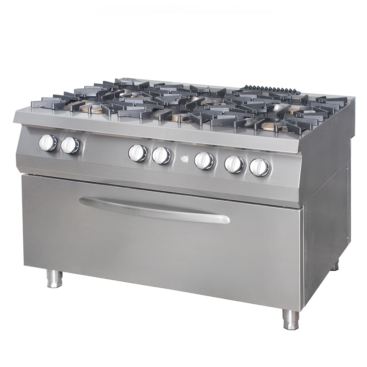 Range Large Oven 900 Series Gas 6 Open Fire 120x90x85 Gaseous