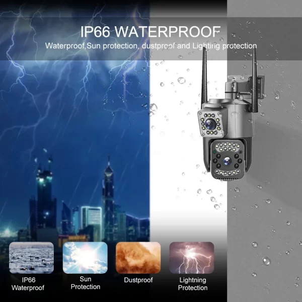 4MP 2 Camera 4G SIM Card PTZ Camera V380 PRO AV-M07 - Image 5