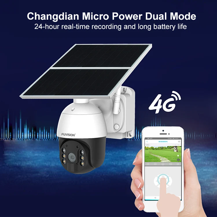 2MP 7/24 RECORDING Solar PTZ 4G SIM Card Camera AV-S424 - Image 3