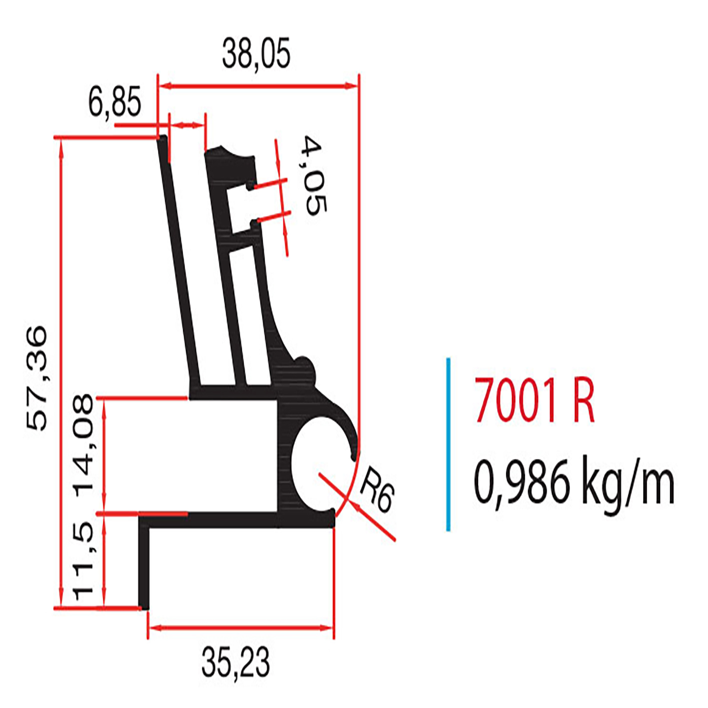 7001 R