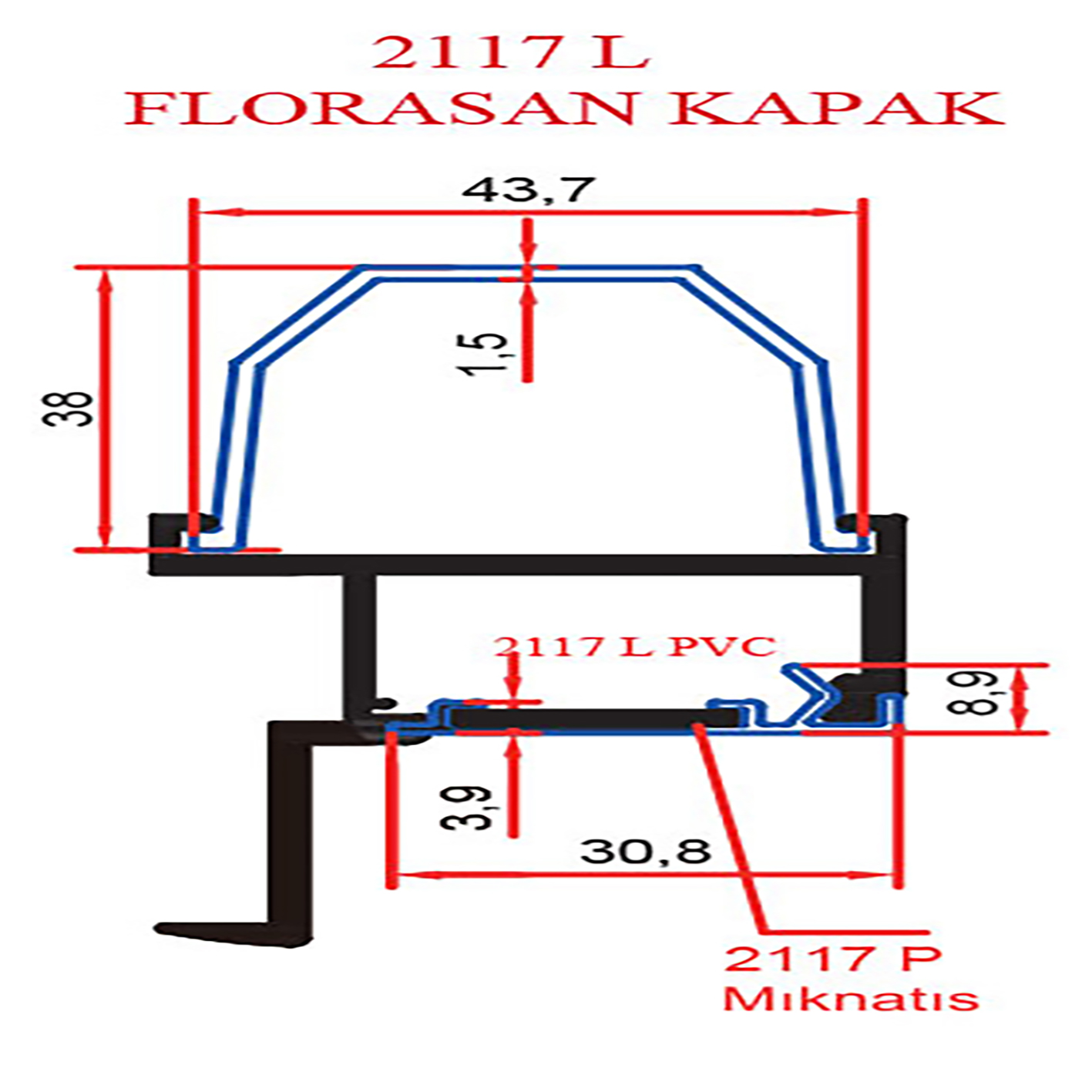 2117 L FLUORESCENT COVER