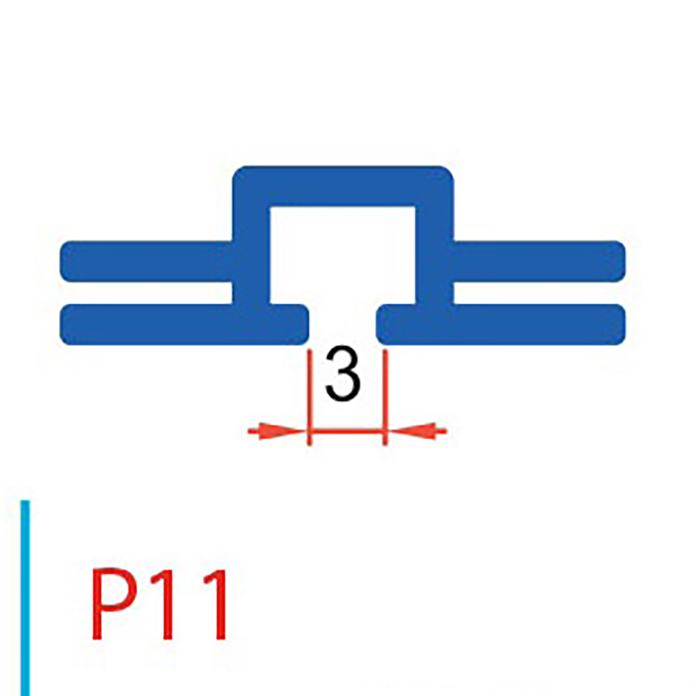 P11 Door Seal Channel