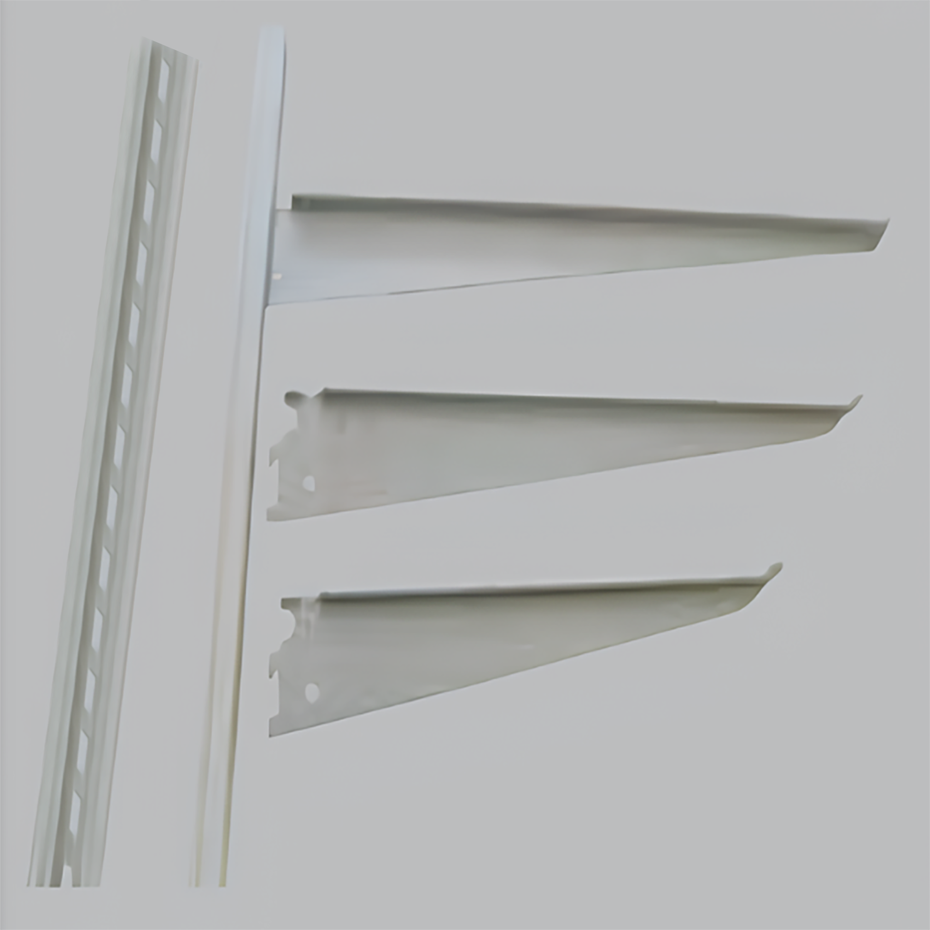 MIRRORLESS SHELF STRUT AND SHELF SUPPORTS 15-20-25-30-35-40-45-50 CM