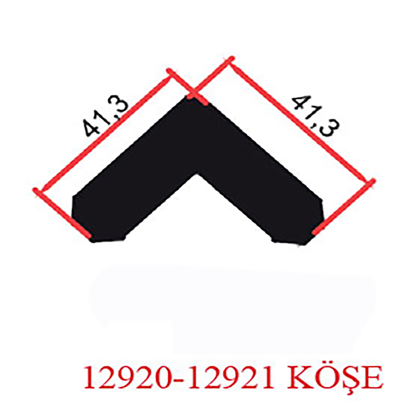 DOOR FRAME WITHOUT HOLE 12920-12921 CORNER