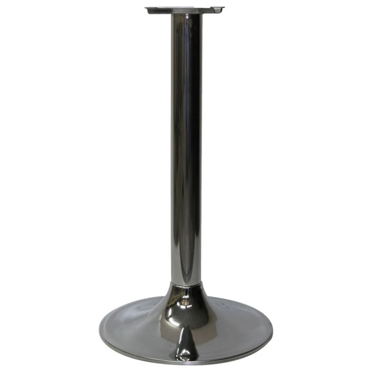 40 Diameter Conical Base 76 mm Intermediate Pipe Table Leg Chrome