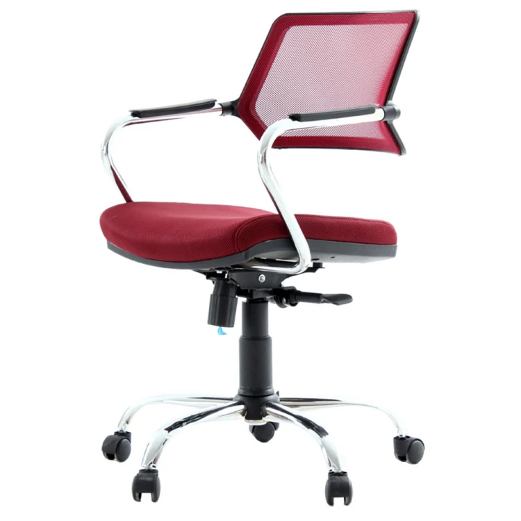 Calvin Chrome-Legged Study and Computer Chair Claret Red
