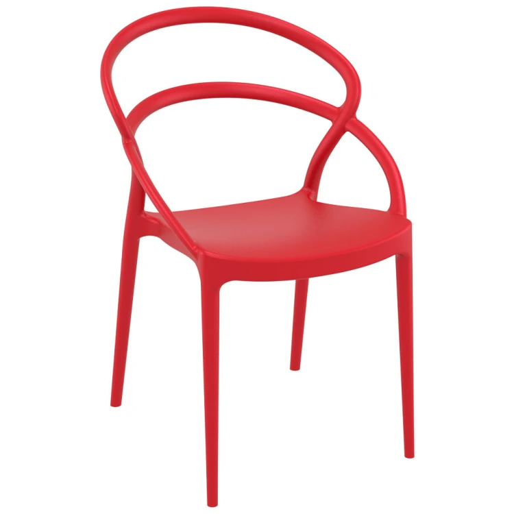 Pia Red Plastic Chair
