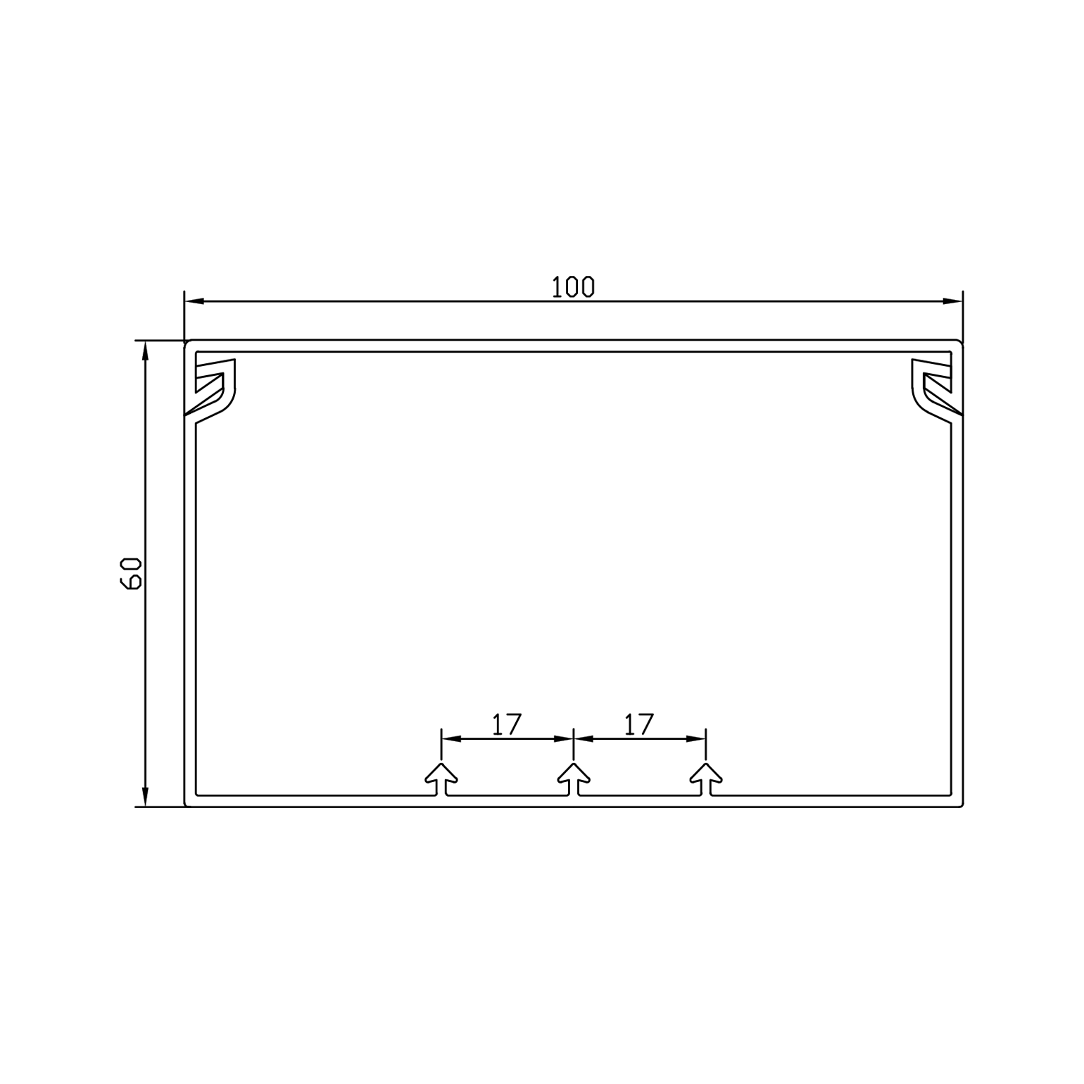 100×60 Maxi Cable Trunking - Image 5