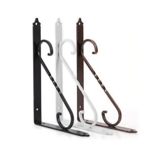 WROUGHT IRON SHELF UNDERSIDE TYPES
