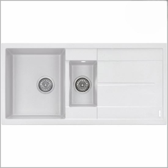 GLGE 100AD WHITE GRANITE SINK (TU)