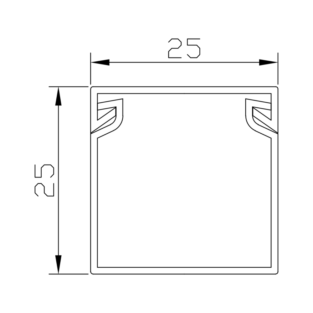 25×25 Mini Cable Trunking - Image 2