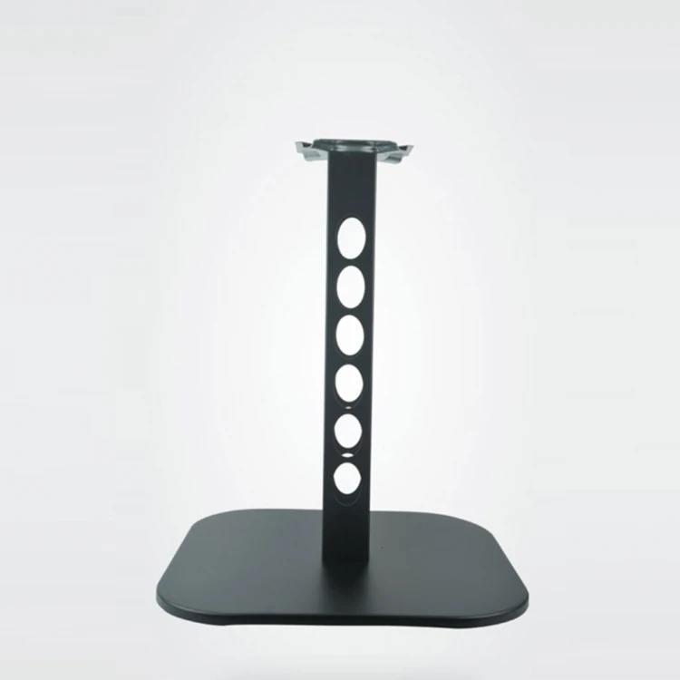 57.5x57.5 Square Patterned Black Table Leg
