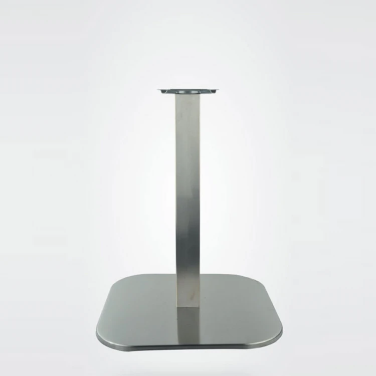 57.5x57.5 Satin Stainless Satin Table Leg