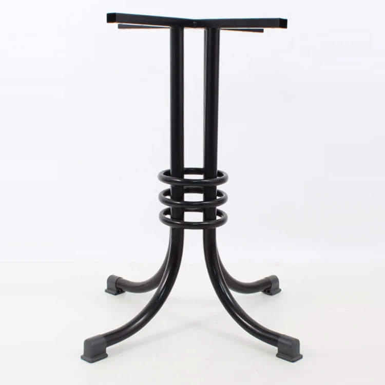 Three Ring Black Table Leg